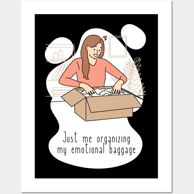 Emotional baggage Wall Art by Amy x Morgan Illustrations